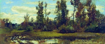 Gehölz Werke - See im Wald klassische Landschaft Ivan Ivanovich Bäume